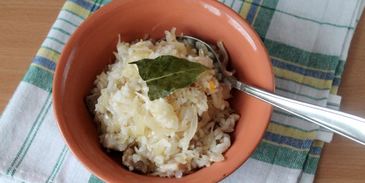 рис с капустой и мясом
