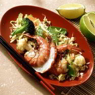 Рецепт Риса с креветками и овощами