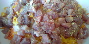 рис с мясом и овощами