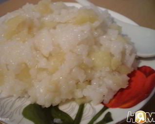 Рис с яблоками Шарлотка