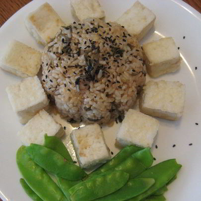 Рис с зеленым чаем