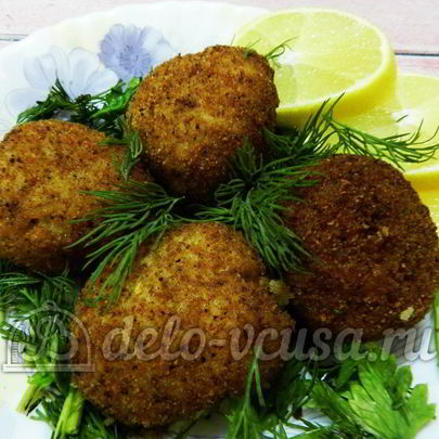 Рисовые крокеты с сыром и ветчиной