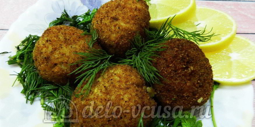 Рецепт рисовых крокетов с сыром и ветчиной