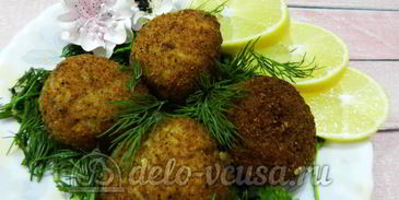 рисовые крокеты с сыром и ветчиной