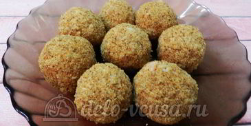 рисовые крокеты с сыром и ветчиной