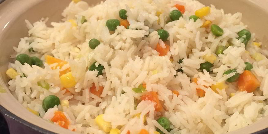 Рецепт вкусного риса с овощами