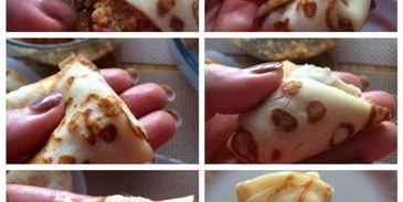 блинные голубцы под соусом бешамель