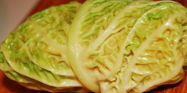 голубцы из савойской капусты с фаршем из семги