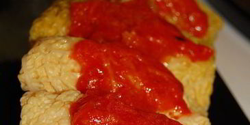 голубцы из савойской капусты с фаршем из семги