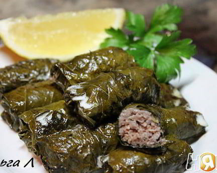 Голубцы из виноградных листьев