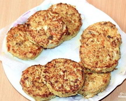 Голубцы ленивые с грибами