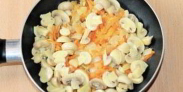 голубцы ленивые с грибами