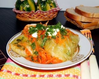 Голубцы с капустой в мультиварке