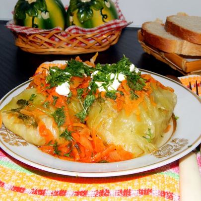 Голубцы с капустой в мультиварке