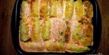 голубцы в духовке со сметаной