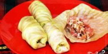 голубцы в капустных листьях