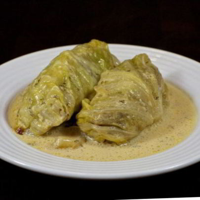 Голубцы в сметанном соусе