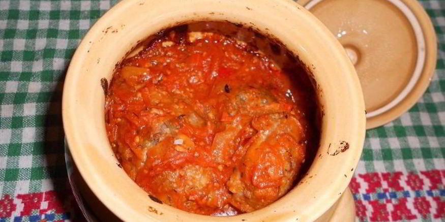 Рецепт ленивых голубцов с капустой и фаршем в горшочках