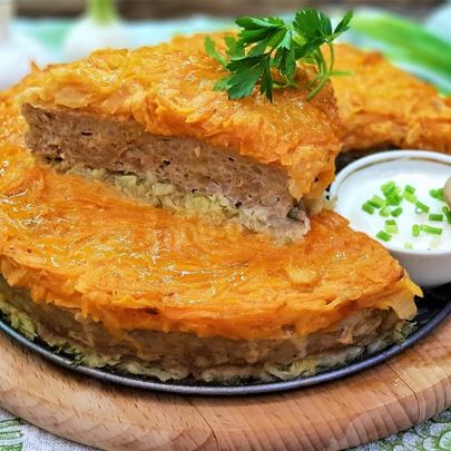 Слоеные ленивые голубцы