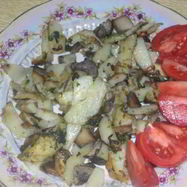 Рецепт Белых грибов жареных с картошкой