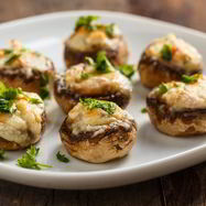 Рецепт Фаршированных грибов на гриле