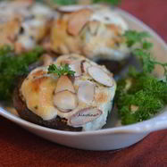 Рецепт Фаршированных грибов с крабовым соусом