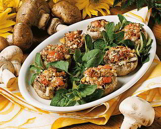 Фаршированные шампиньоны