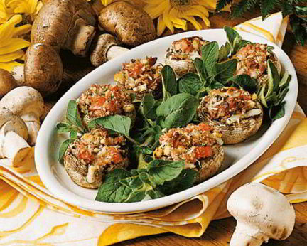 Фаршированные шампиньоны