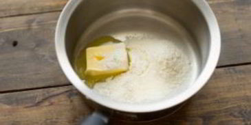 грибы под белым соусом