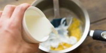 грибы под белым соусом