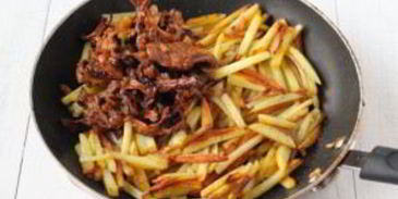 грибы сушеные жареные