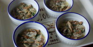 грибы в сливочной заливке