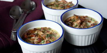 грибы в сливочной заливке