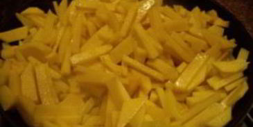 лисички, жареные с картошкой