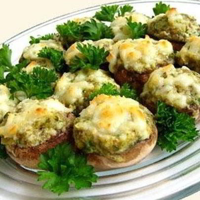 Нежные шампиньоны с сыром в микроволновке