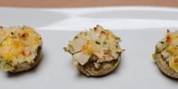 шампиньоны фаршированные крабовыми палочками