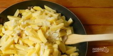 шампиньоны с картошкой жареные