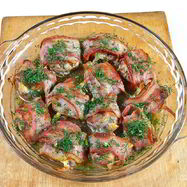 Рецепт Шампиньонов в беконе в духовке