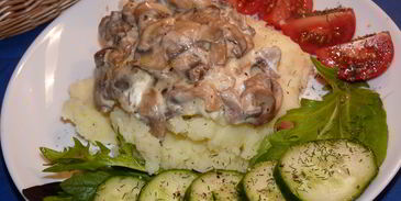 шампиньоны в сметане