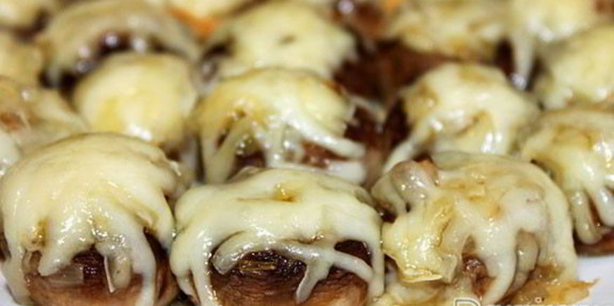 Рецепт шампиньонов, запеченных с сыром