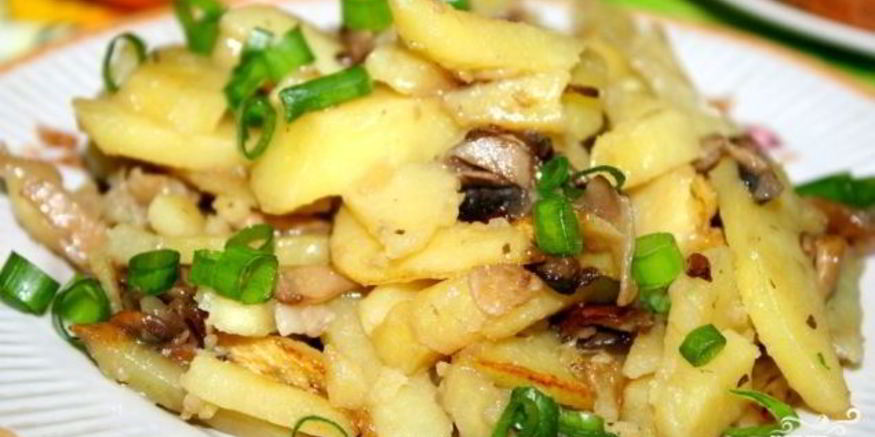 Рецепт сморчков, жареных с картошкой