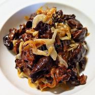 Рецепт Строчек тушеных в сливках