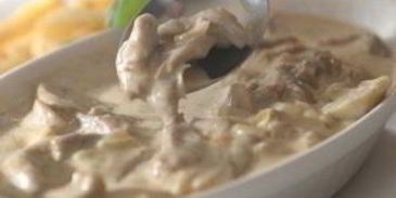 тушеные белые грибы