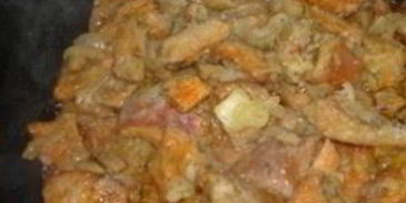 тушеные рыжики