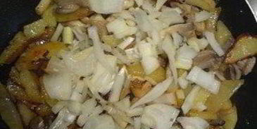 вешенки, жареные с картошкой