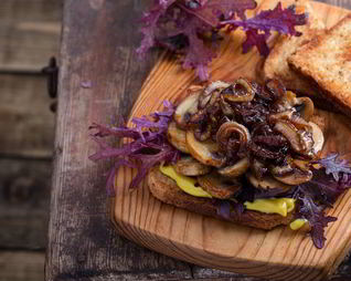 Жареные белые грибы