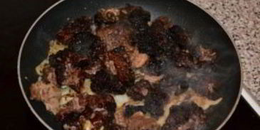 жареные сморчки в сметане