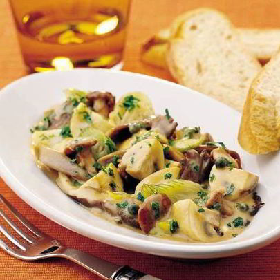 Грибной гуляш в винно-перечном соусе