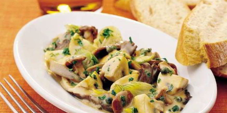 Рецепт грибного гуляша в винно-перечном соусе