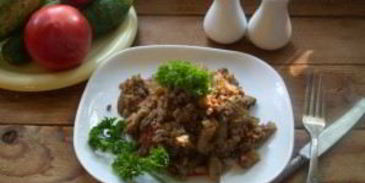 гуляш из баклажанов